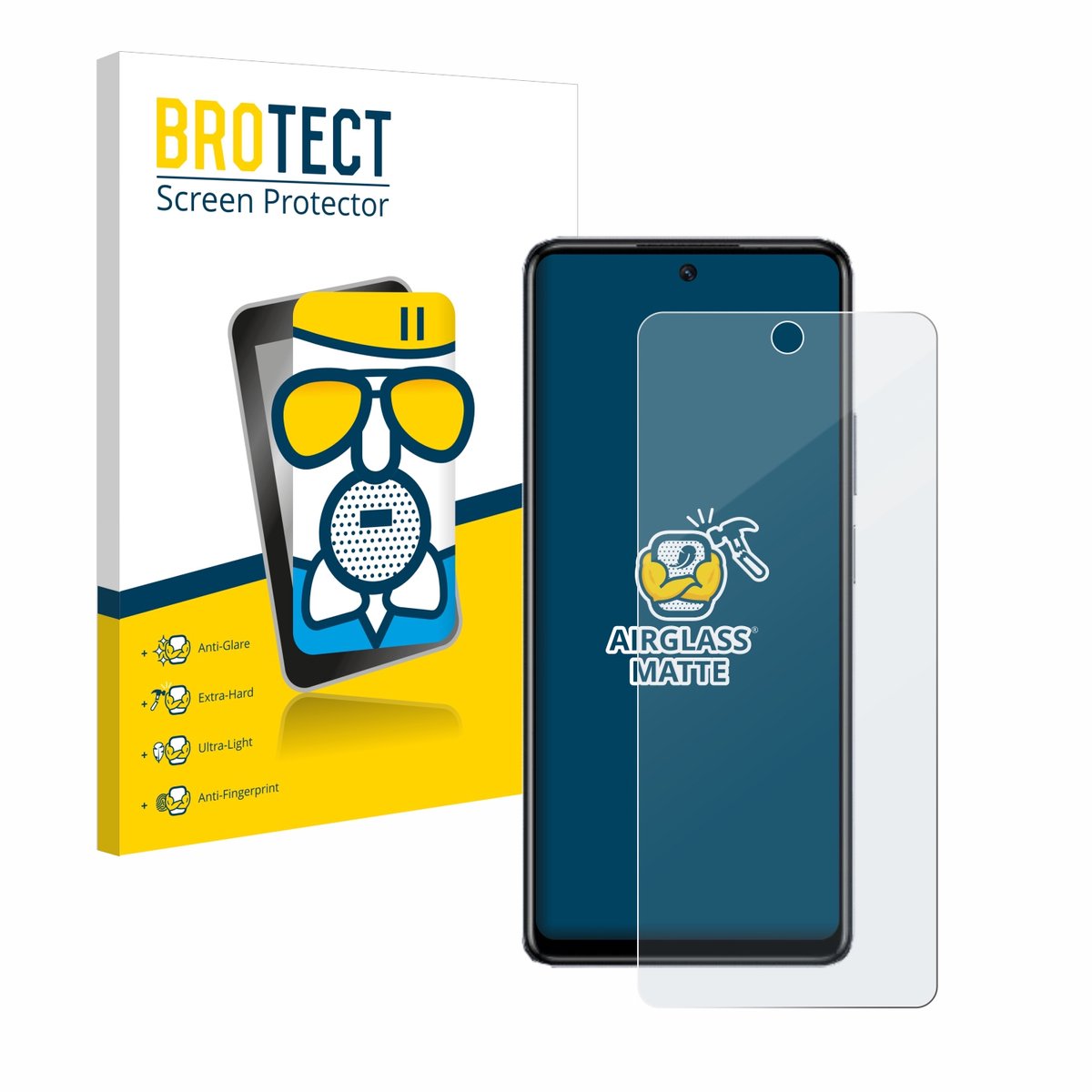 BROTECT - Screenprotector voor Infinix Hot 40 Pro - Folie Beschermfolie Beschermglas matte
