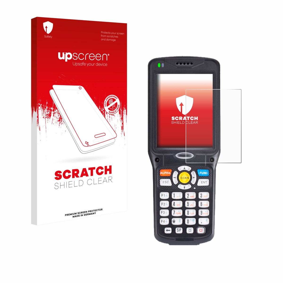 upscreen - Screenprotector voor Unitech HT510A - Folie Beschermfolie transparant