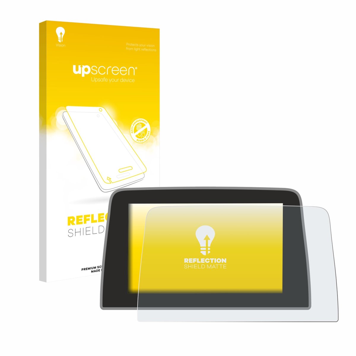 upscreen - Screenprotector voor Ford Puma 2019 - 2023 - Folie Beschermfolie anti glare matte