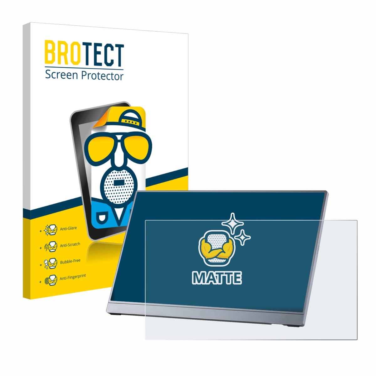BROTECT - Screenprotector voor Arzopa Z3FC 16.1" - Folie Beschermfolie matte