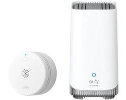 eufy Security HomeBase 3 S380 basissysteem + slimme rookmelder E10 wit - app notificaties - compact design - 5 jaar batterijduur - Alarm Bundel