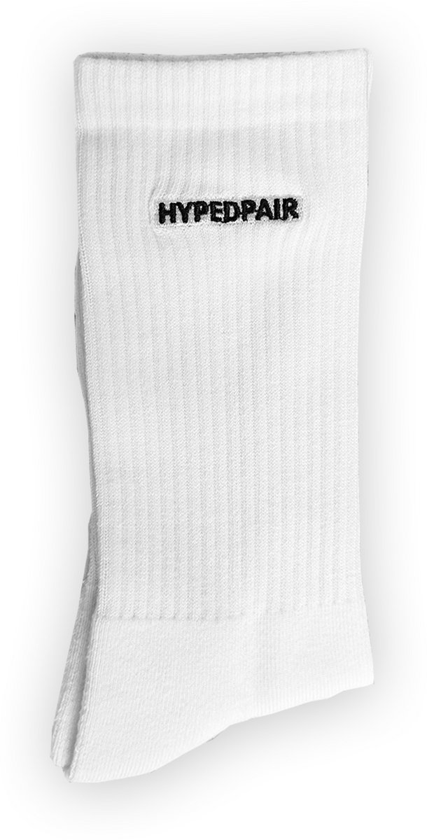 Hypedpair unisex sportsokken wit (3-Pack) 40-46 | Premium comfort & perfecte sneaker fit