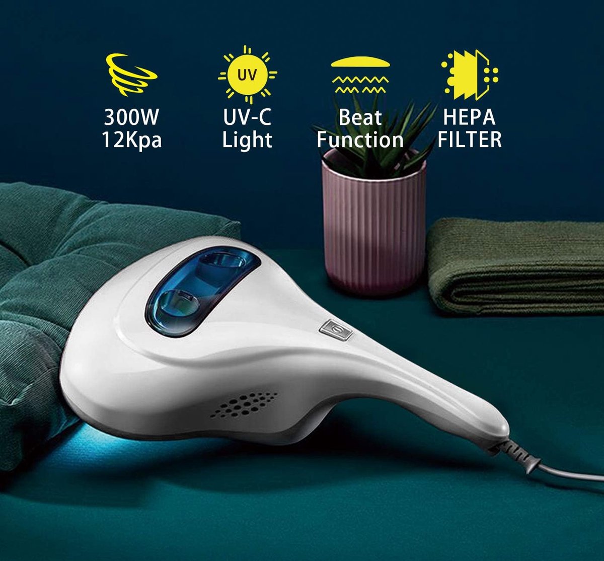 UV-Stofzuiger matrassen met UV-lichtsterilisatie en HEPA-filter - afbeelding 3