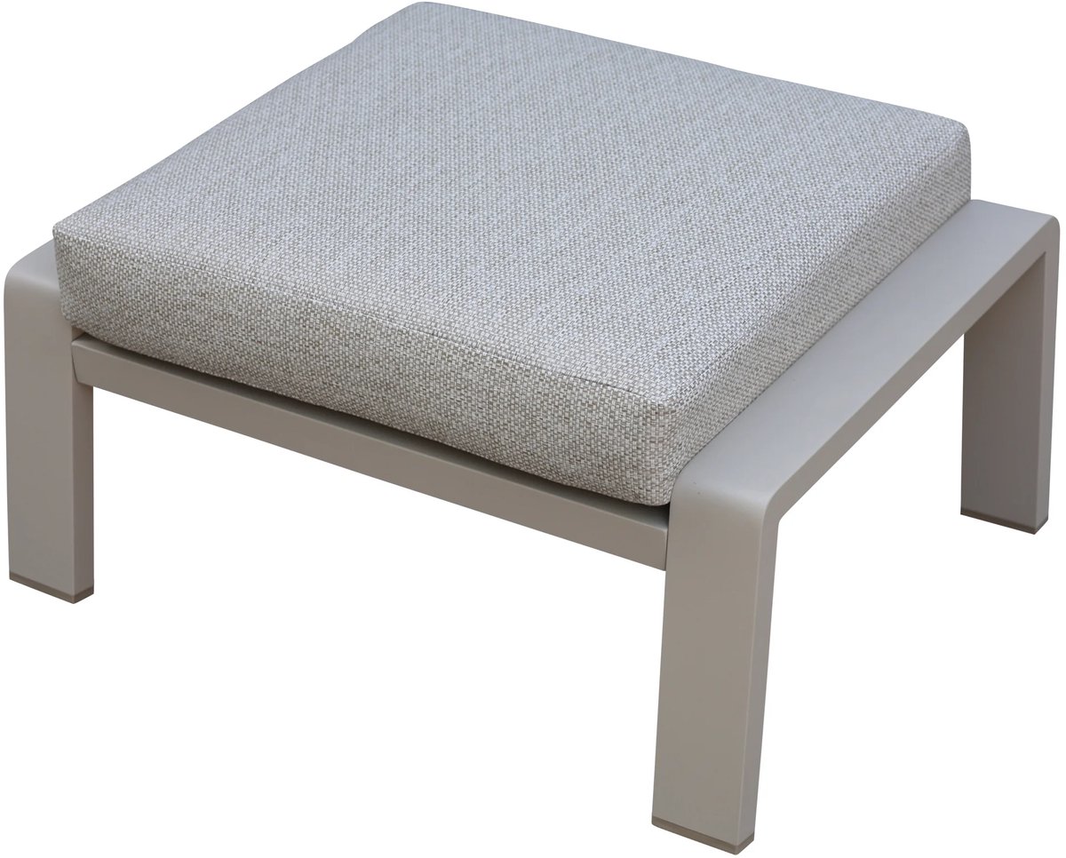 Ripasso voetenbank latte zand aluminium