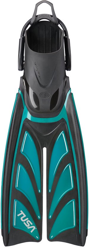 TUSA HyFlex Zoom – Flexibele duik- en snorkelvinnen (set van 2) met split-fin technologie voor efficiëntie en comfort – Wit/Wit – SF0111 S W – Maat S (38–40) – (24–26 cm)