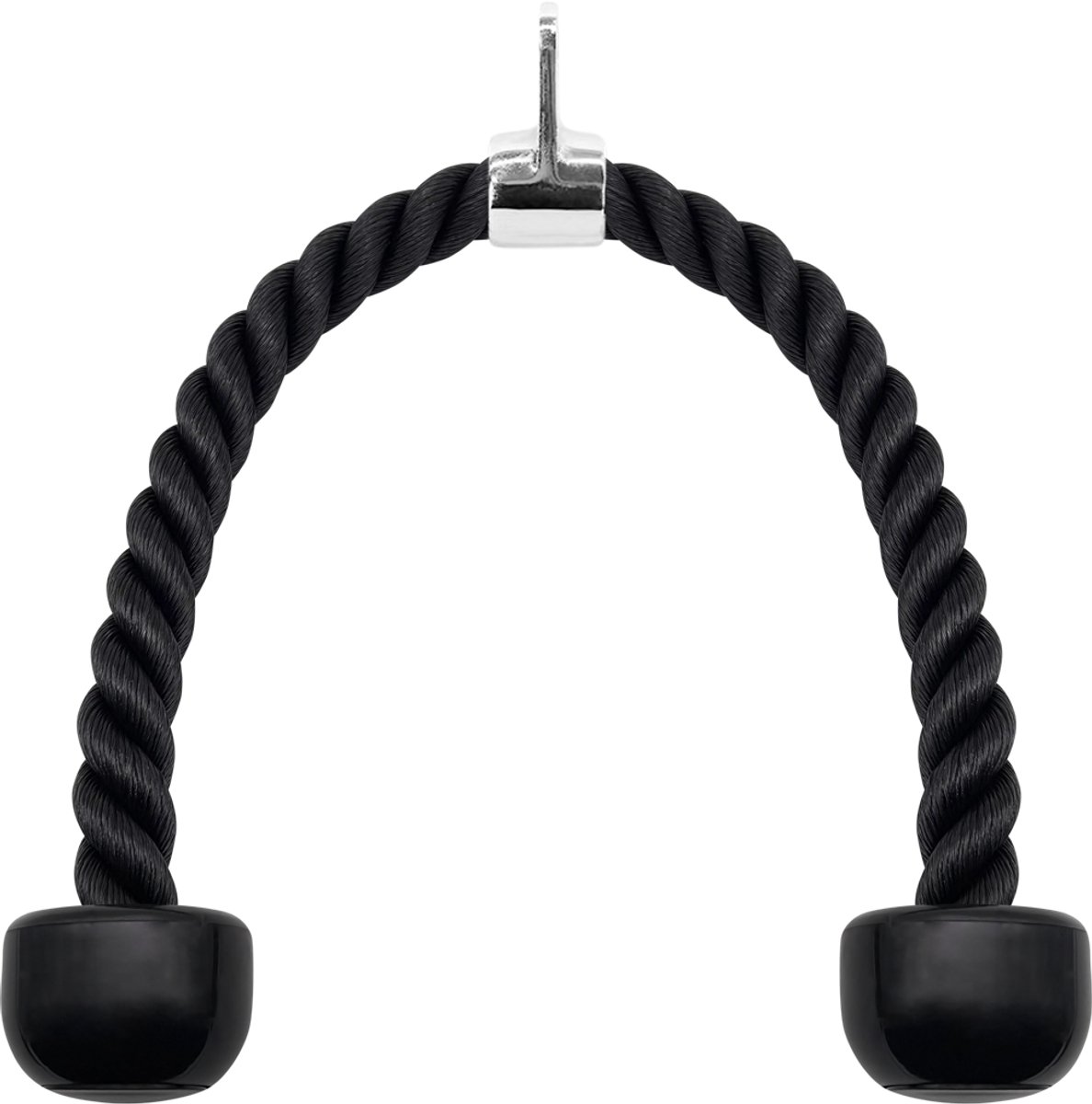 Kavna Tricep Rope 70cm - Fitness Touw - Extra Grip - Zwart