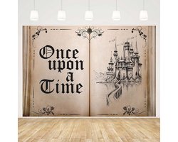 MEHOFOND 10x7ft Sprookjesboek Fotografie Achtergronden Once Upon A Time Oud Kasteel Prinses Verjaardagsfeestje Foto Decor Bruiloft Achtergrond Fotozone Thuis Studie Behang Fotoshoot Rekwisieten