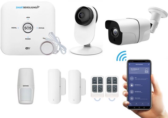 Système D'alarme Intérieur Sans Fil Mu Electronique - Modèle C9-WLALARM-1 - 15 Zones