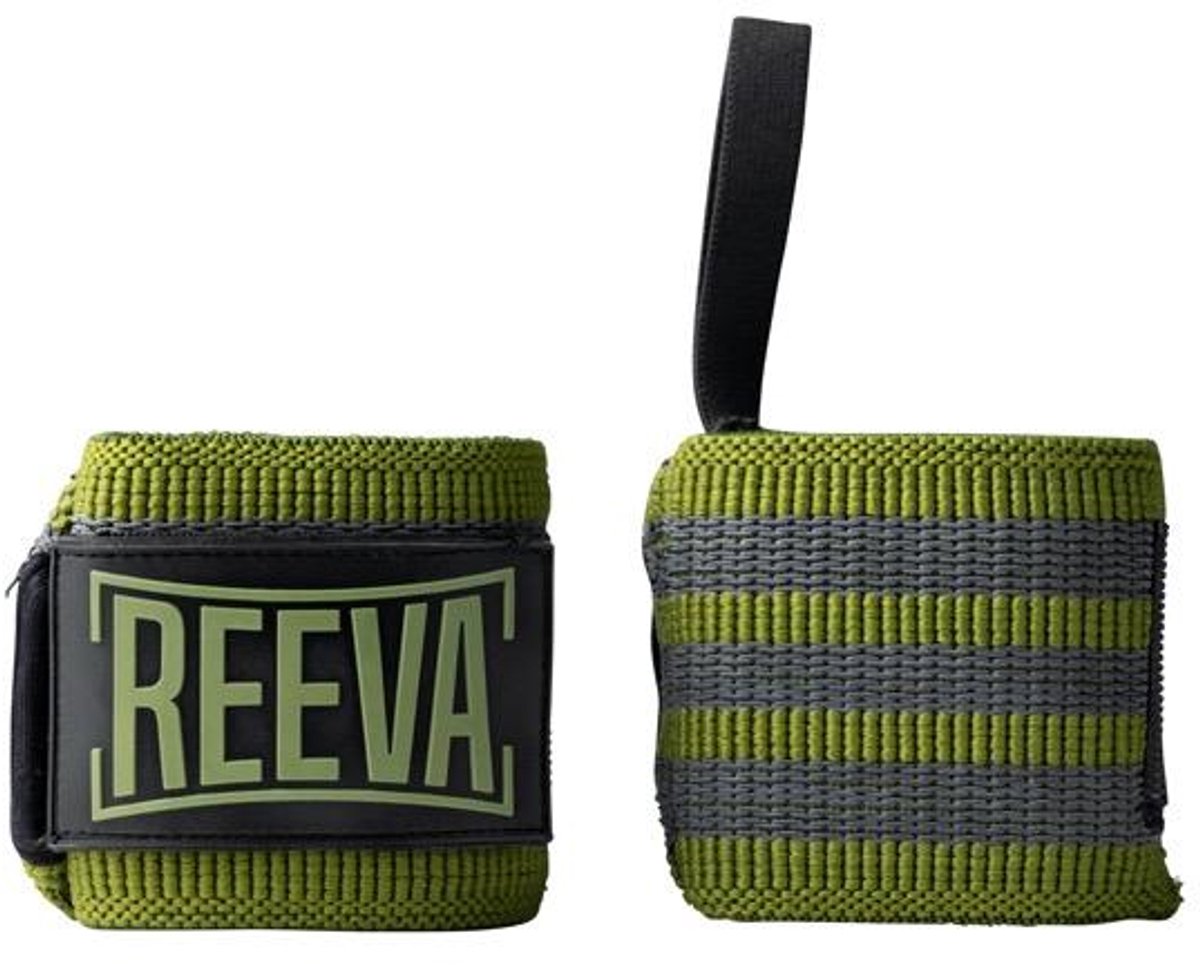 Reeva Wrist Wraps Groen - Wrist Wraps geschikt voor Fitness, Crossfit en Krachttraining - Wrist Wraps voor Heren en Dames