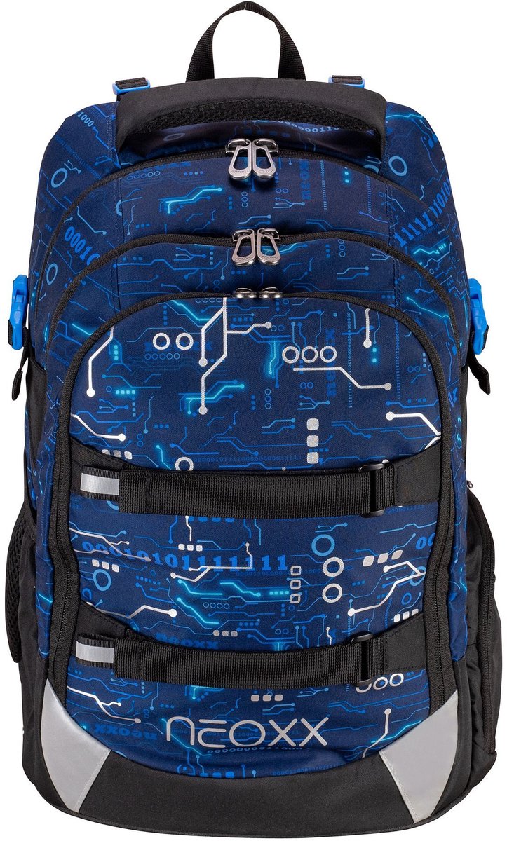 neoxx Schoolrugzak met laptopvak Active Pro School Backpack Next Level Donkerblauw