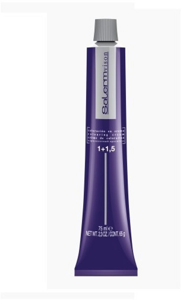 Salerm Haarkleur Salermvisón 7.63 Intense Goudkoper - Grijsdekking, Natuurlijke glans, Laag ammoniakgehalte