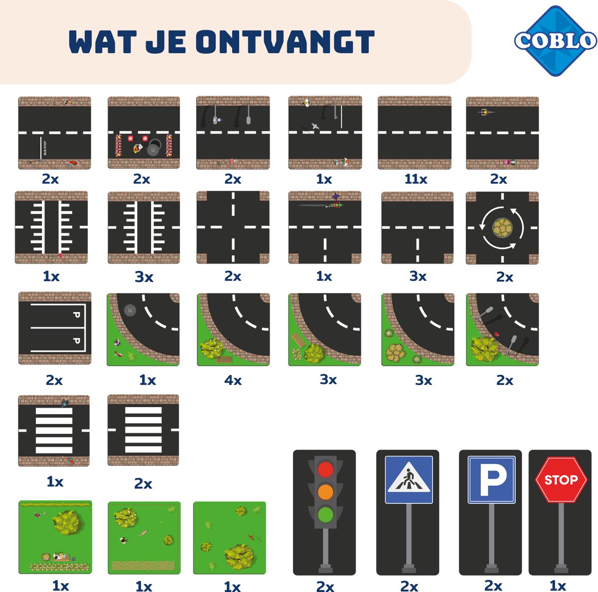 Coblo Magneet Toppers Wegen 60 stuks - Magnetische Wegen - Magnetisch speelgoed - Educatief speelgoed - Cadeau kind - Speelgoed 3 jaar t/m 12 jaar — afbeelding 10