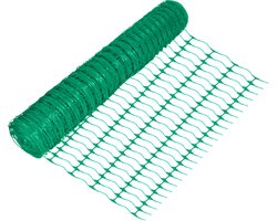 Aufun Waarschuwingshek Veiligheidsnet 30m - Kunststof Afrastering - Bouwhek Erfafscheiding Tuinnet - Groen