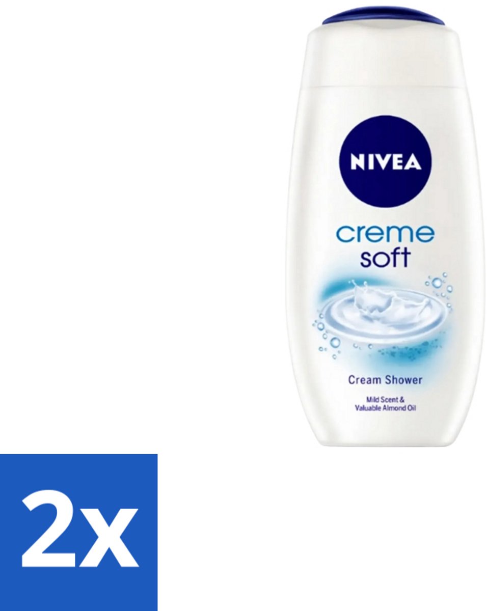 Nivea – Douchegel – Creme Soft – 750 ml - Voordeelverpakking - 2 stuks