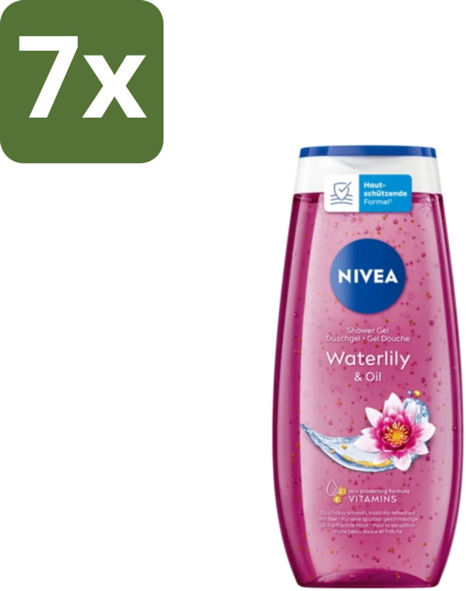 Nivea – Douchegel – Waterlily & Oil – 250 ml - Bulkverpakking - 7 stuks