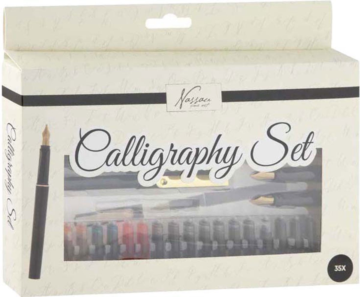 Kalligrafie Set 35pcs - Kalligrafiepennen & Handlettering Benodigdheden - Inclusief Gekleurde Inkt — afbeelding 4
