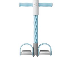 Blauwe weerstandsband voor pedalen – Weerstandsband voor optrekken met pedalen, elastische weerstandsband met 6 buizen | Multifunctionele stretcher, fitnessband, weerstandsband voor pedalen, geschikt voor senioren, volwassenen en tieners