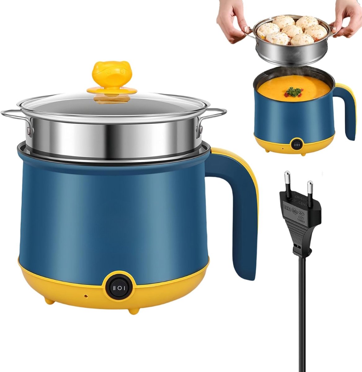 DnA® Hotpot - Hot Potatoes Pantoffel Dames - Soepketel - Blauw - 35cm x 22cm x 12cm