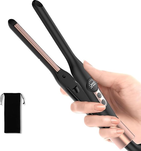 Umiga Mini Stijltang Voor Kort Haar – Blowout Boost - Baard Stijltang – Titanium Platen – Stijltang Mini - Kleine Stijltang - Dunne Stijltang - Mini Krultang