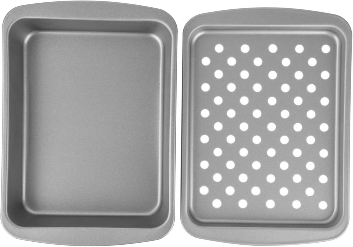 Duo Antiaanbak Bak- en Grillset voor Toasteroven