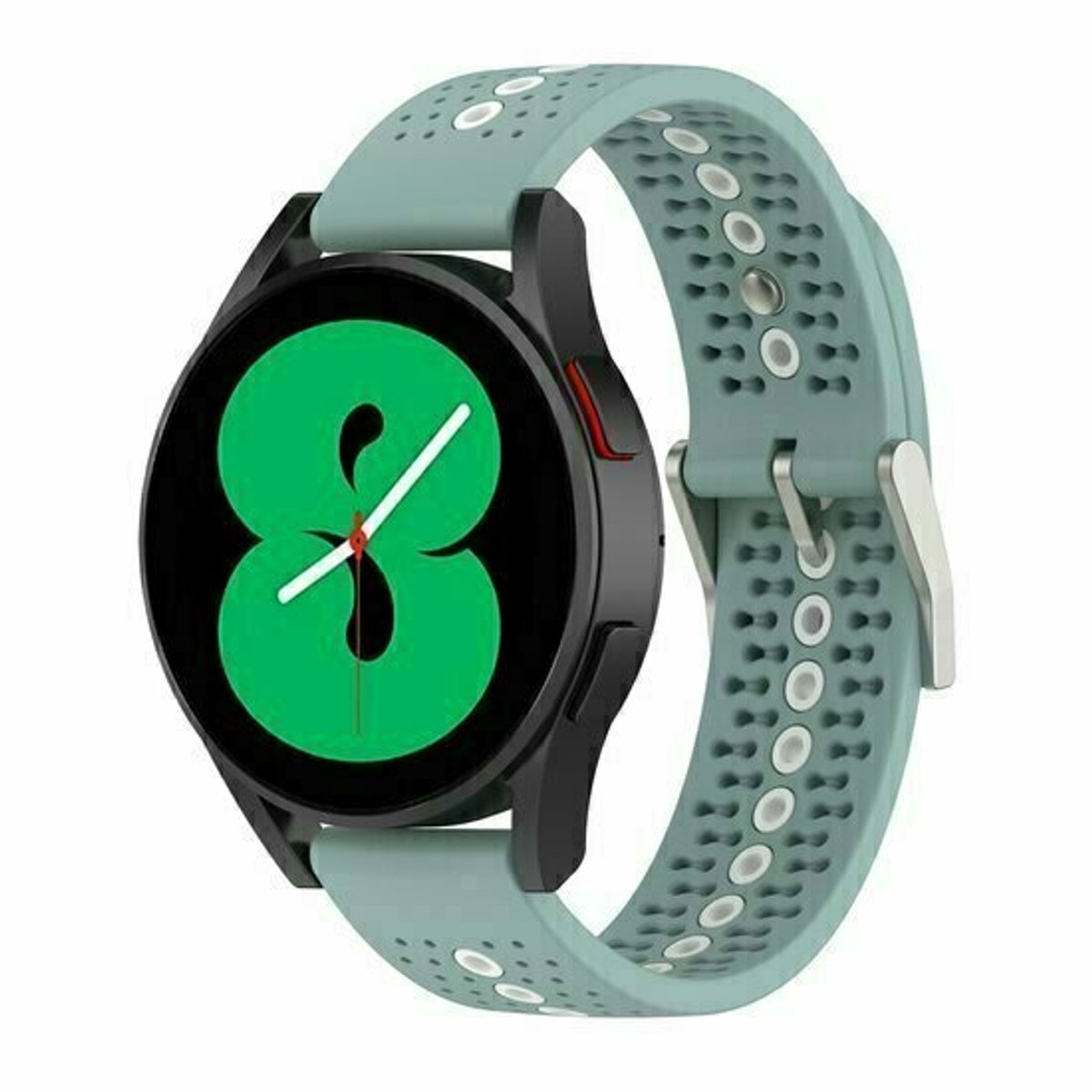 By Qubix - Dot Pattern siliconen bandje - Groenblauw - geschikt voor Huawei Watch 5 - 46mm