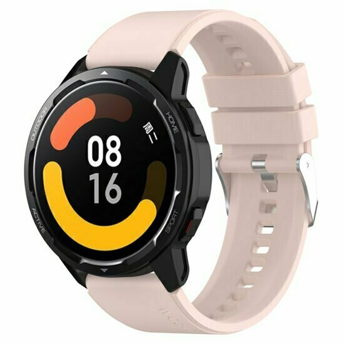 By Qubix - Siliconen sportband - Lichtroze - geschikt voor Huawei Watch 5 - 46mm