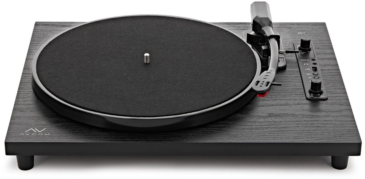 AVCOM Contemporary Draaitafel met Bluetooth, Zwart