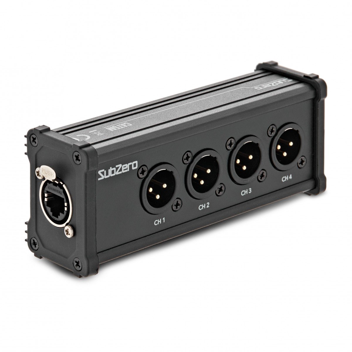 SubZero 4-kanalen XLR (M) - Cat5/Ethernet Netwerkverlenger