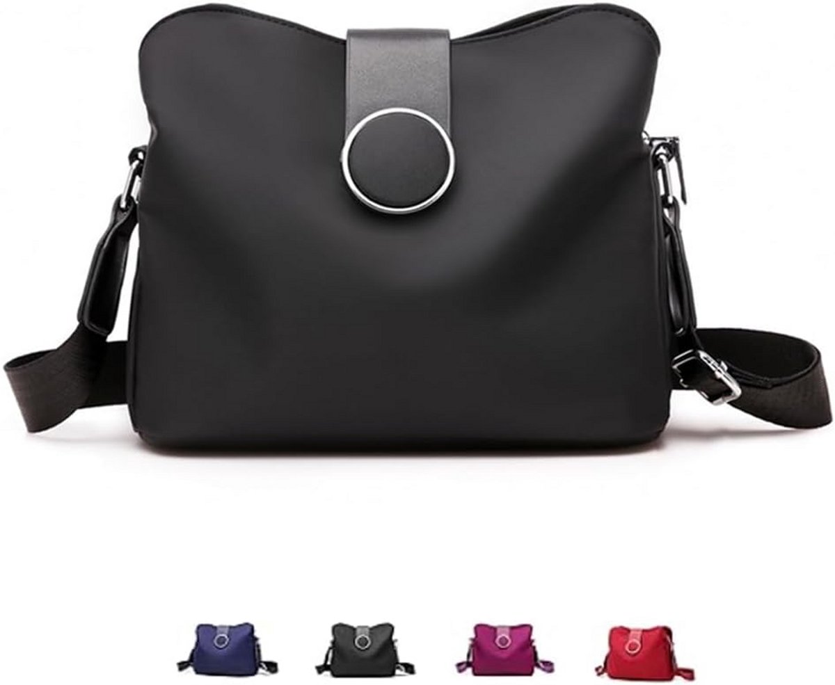 Lichte Dames Schoudertas van Robuust Oxford Stof - Compact en Meerlaags