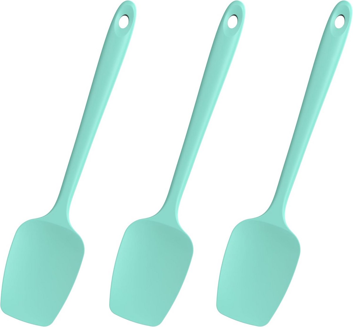 Hittebestendige Siliconen Spatel Set (3 stuks) - Flexibel & Krasvrij voor Bakken en Koken
