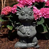 Drakenstandbeeld | Mooie hars tuin draak sculptuur | Draak Decoratie voor Patio Gazon Yard Decor Verjaardagscadeaus voor Mannen Vrouwen Moeder Sloane