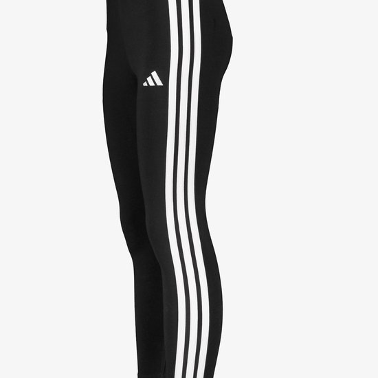 Adidas Sportswear Essentials 3-Stripes Katoenen Legging - Dames - Zwart van Adidas — afbeelding 2