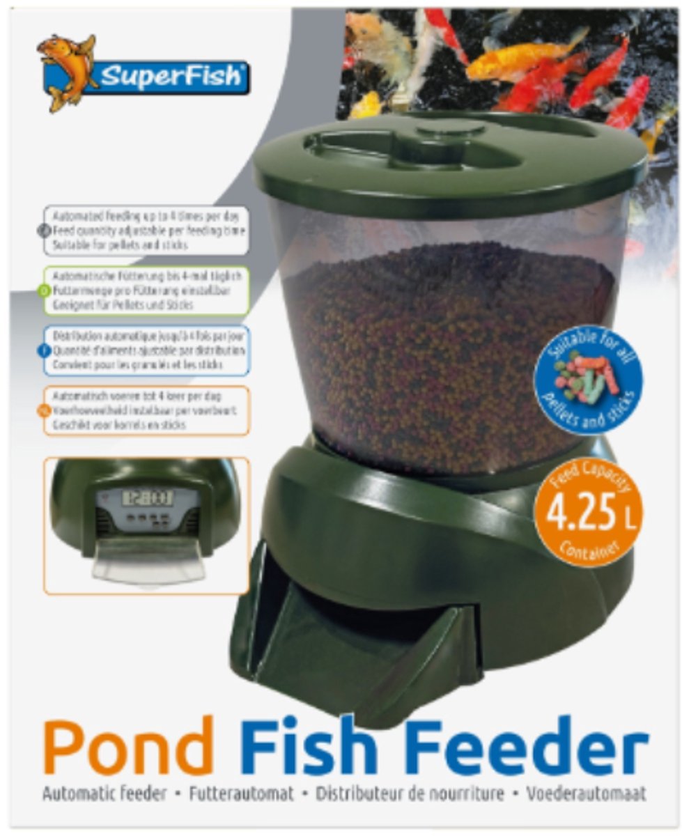 Pond Fish feeder - Superfish Compacte Voederautomaat met LCD display