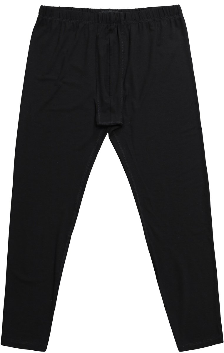 Men Plus - Heren - Thermo-onderbroek FLEXLASTIC® lange pijpen - Zwart - Maat XL