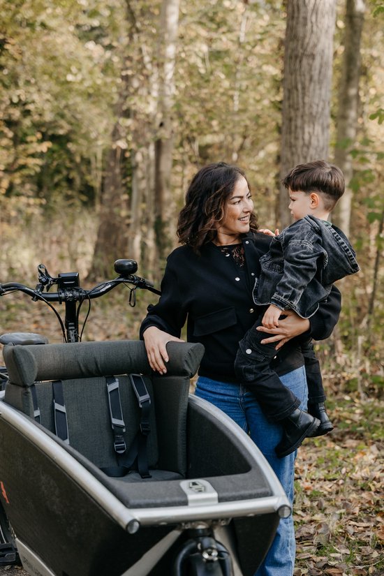 Bakfiets kussen - Gazelle Maki - Kussie Mee- Dark grey -Maat S van Kussie Mee — afbeelding 2