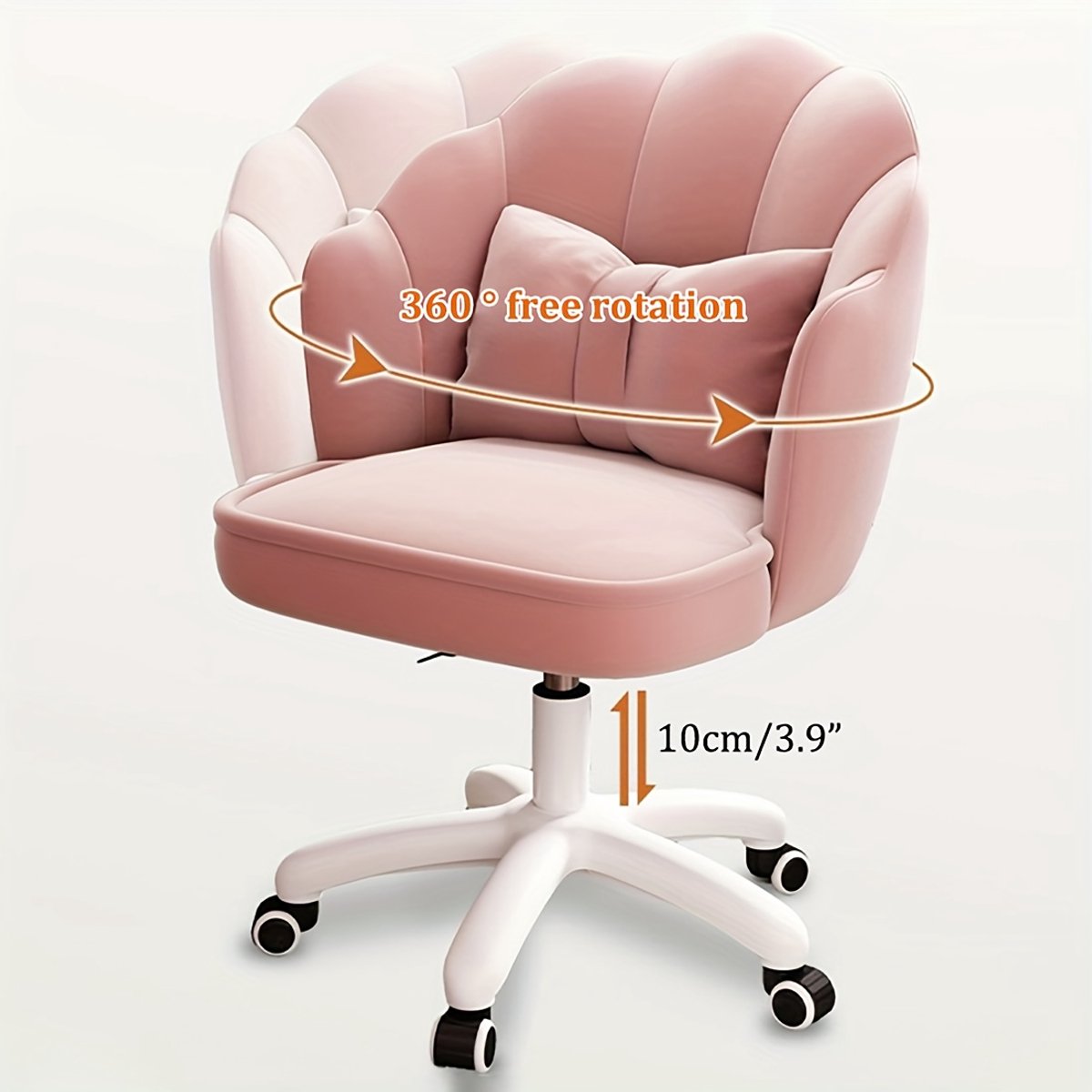 Ergonomische bureaustoel-Bureaustoelen voor volwassenen-Bureau Stoel met Fluweelblad thumbnail 6