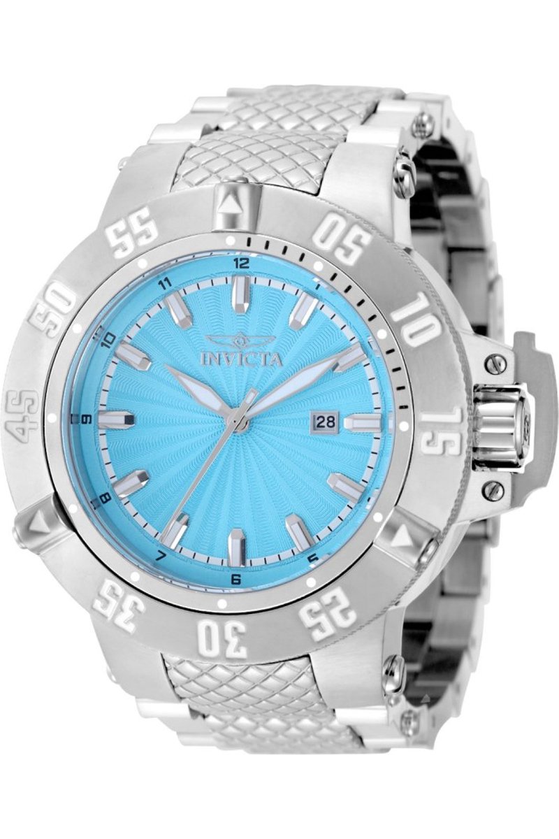 Invicta Subaqua - Noma III 50047 Heren Horloge - Waterdicht - Analoog - Quartz Uurwerk - Roestvrij Staal met blauwe Wijzerplaat - 50mm