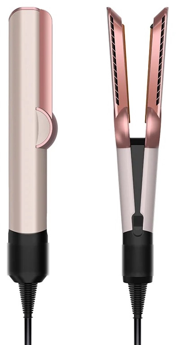 2 IN 1 Professionele Stijltang & Föhn - Heat-Up Haar Stijltang - Negatieve Ionen - Ijzer - Langdurige Styling tool