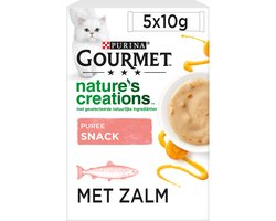 Gourmet Nature's Creations Exquisite Puree Zalm & Wortel - 10 x 10 g