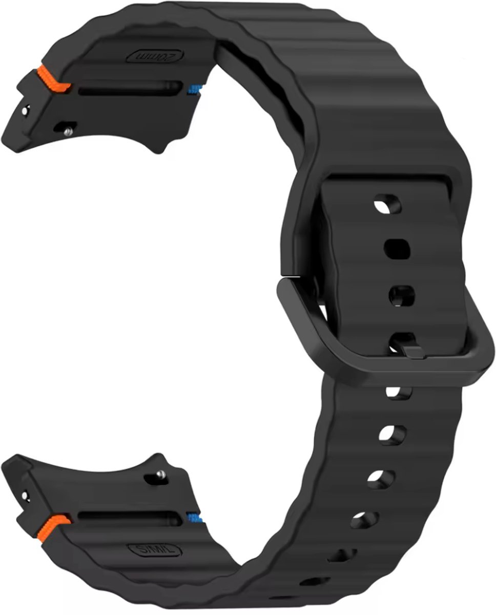 Zwart siliconen bandje geschikt voor Samsung Galaxy Watch 7 - Galaxy watch 6 classic en 5 pro 40 en 44mm - Licht Roze - Siliconen - CHPN