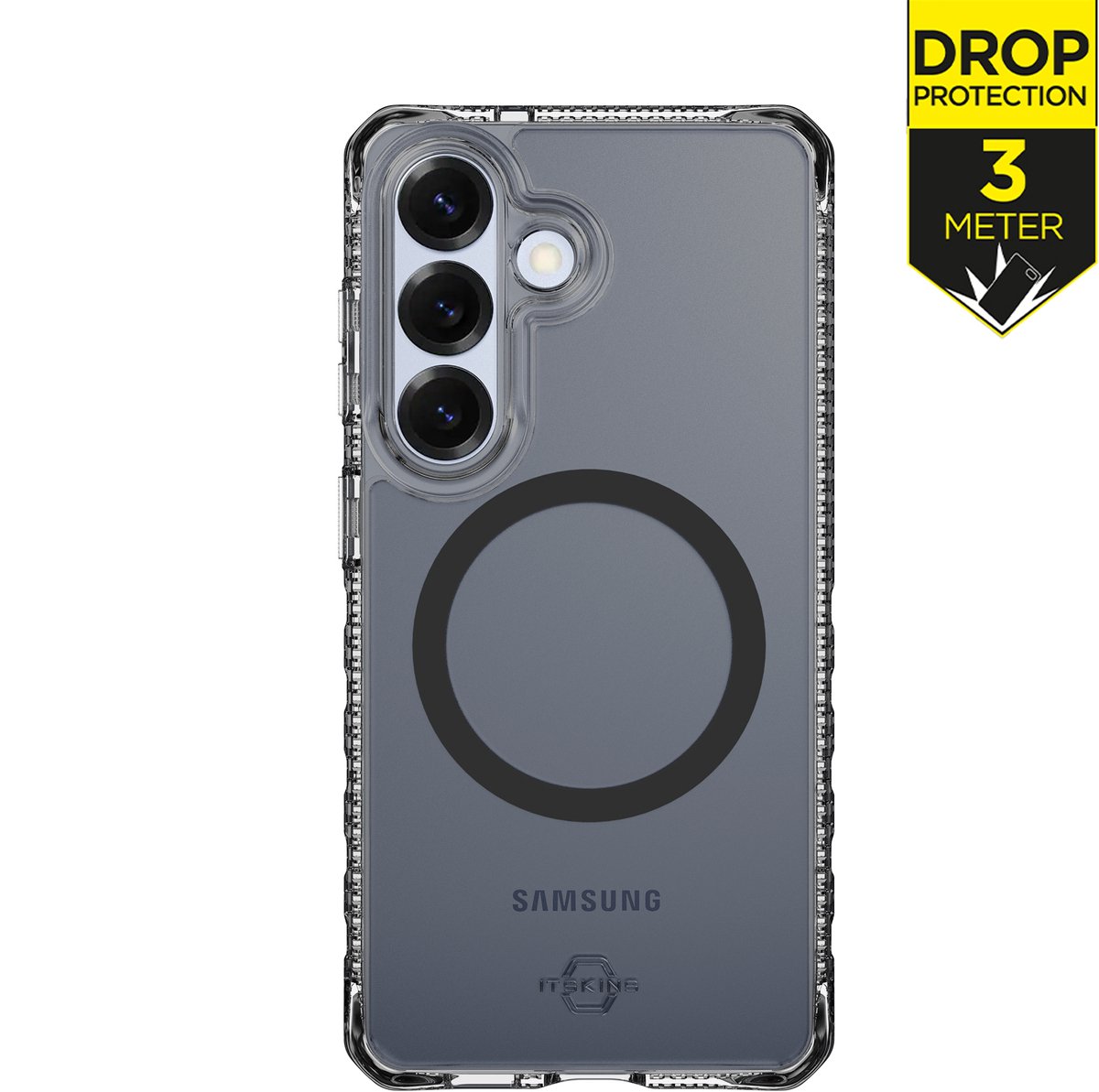 ITSKINS Hoesje geschikt voor Samsung Galaxy S26 Plus MagSafe Telefoonhoesje Hardcase | ITSKINS Level 2 HybridMagClear R Backcover Shockproof | Geschikt voor MagSafe | Geschikt voor Draadloos Opladen met Magnetische Ring | Geschikt voor MagSafe Case -