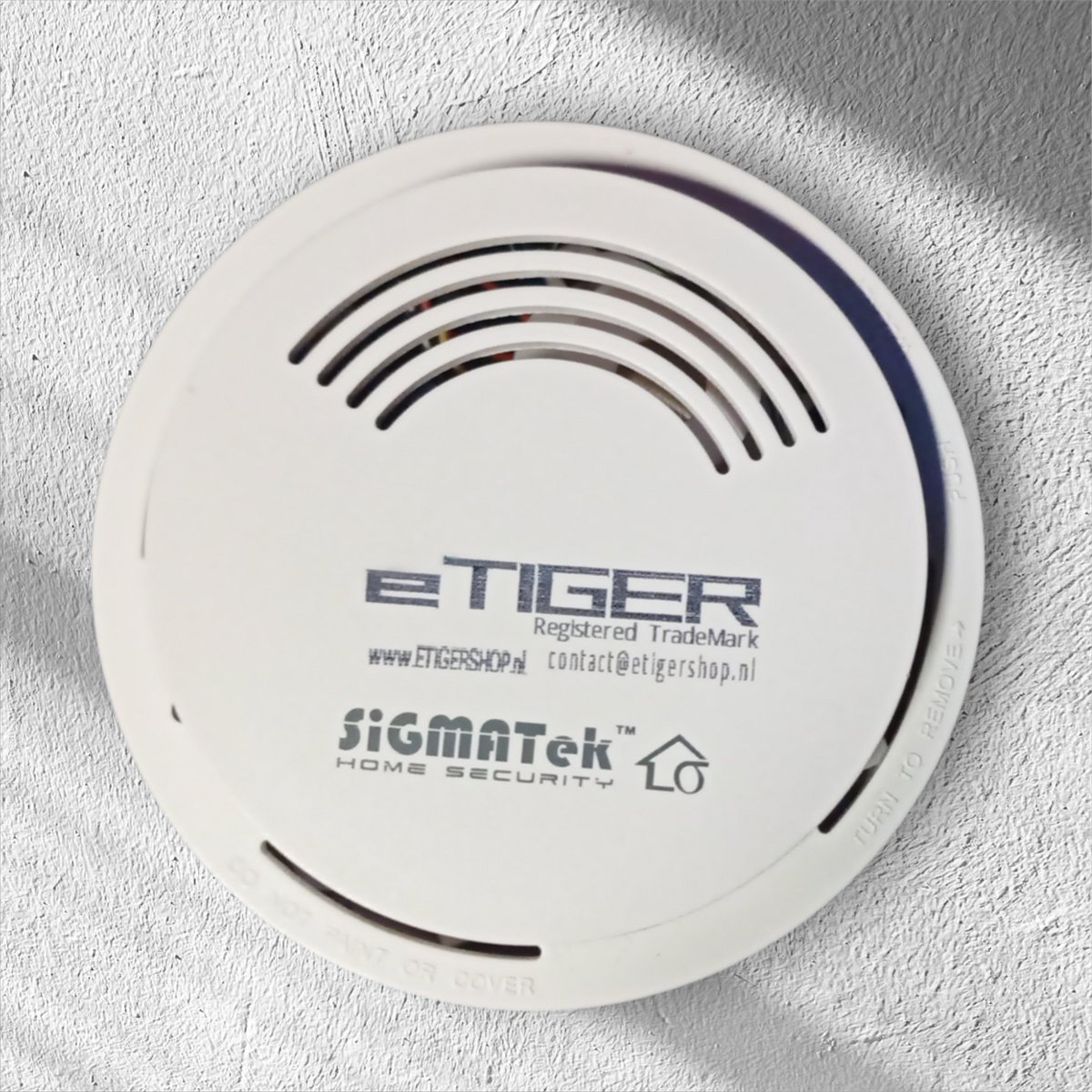 ETIGER® 433 MHz Rookmelder 1 Per 20m² Rookmelder Wettelijk verplicht voor woningen met meer dan 1 verdieping. zowel met als zonder Alarmcentrale of BMC te gebruiken met Etiger, Sigmatek, Marmitek, Elro en andere draadloze alarmsystemen en Homey