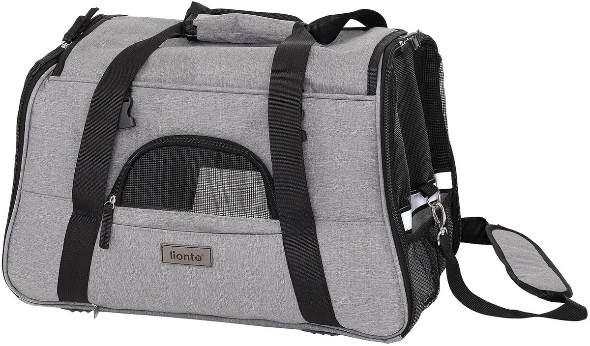 lionto draagtas voor huisdieren tot 10 kg, comfortabel, grijs