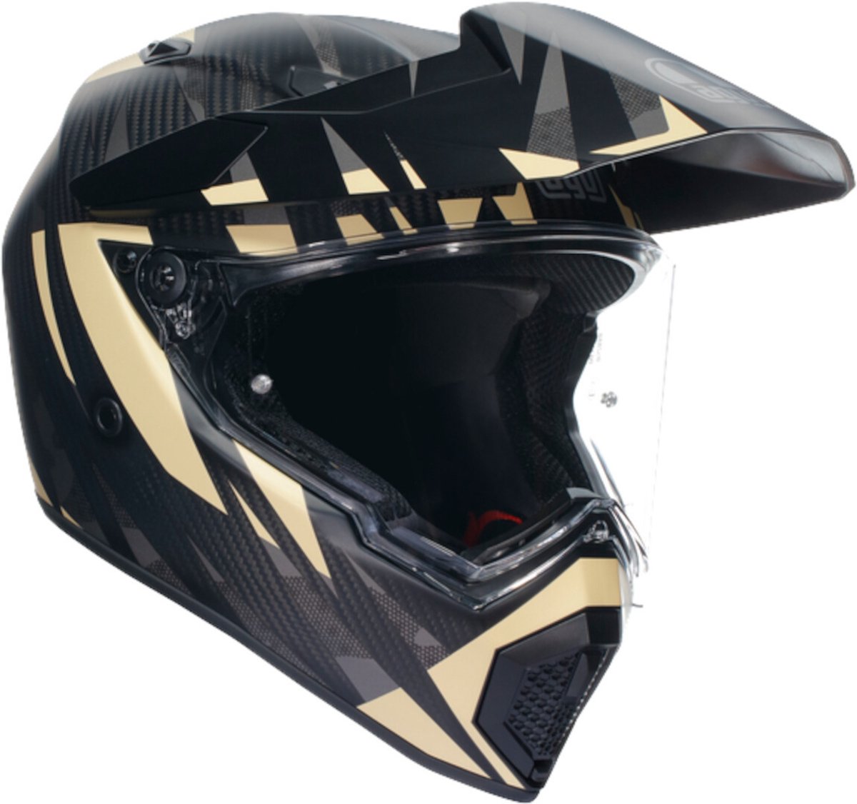 AGV AX9 E2206 Mplk Steppa Mat Carbon Grijs Zand - Helm