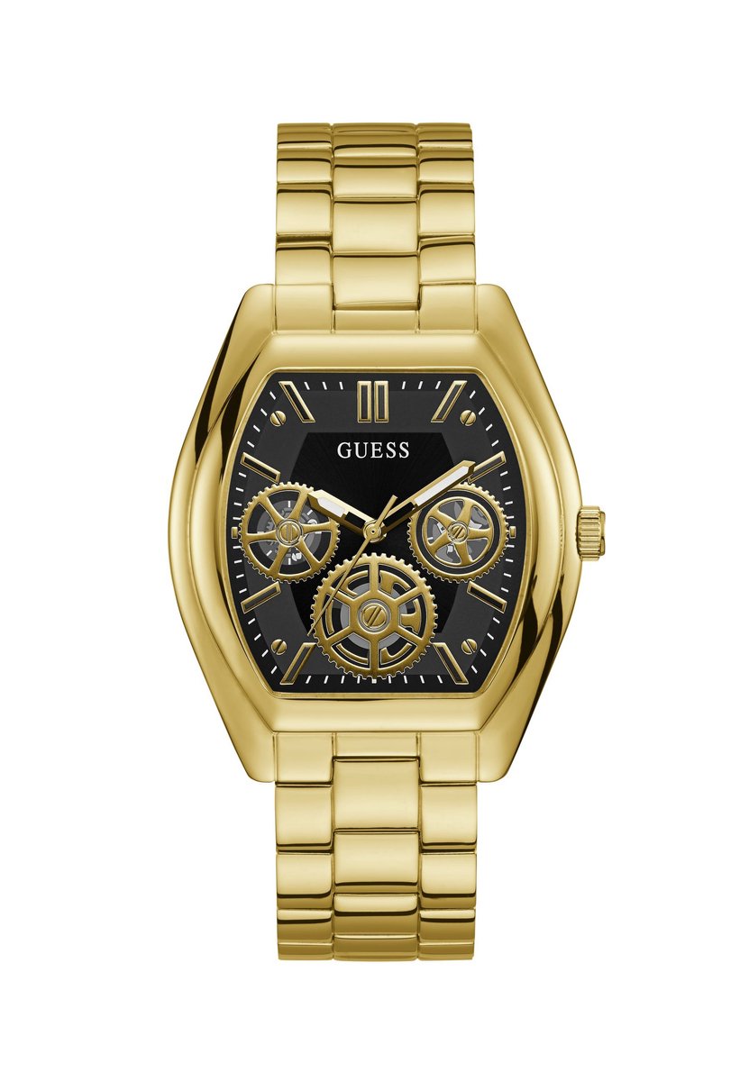 Guess Stature Quartz Analoog Horloge Goudkleurig Case: 100% Stainless Steel | Armband: 100% Stainless Steel 40.7 mm U1366G2M