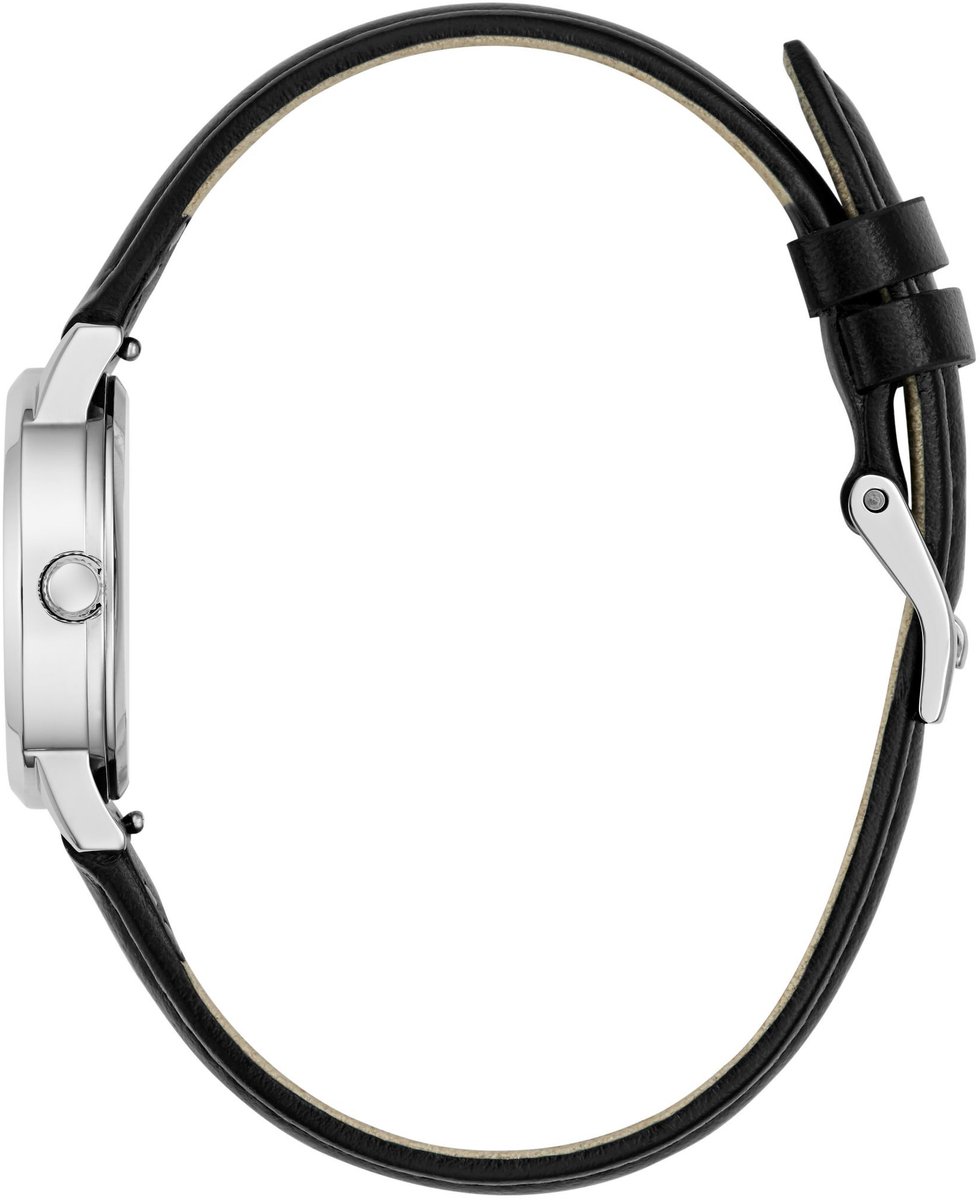 Guess Elle Quartz Analoog Horloge Zwart Kast: 100% Gerecycled Staal | Armband: 100% Verwisselbare Bandjes 26 mm U1463L1M