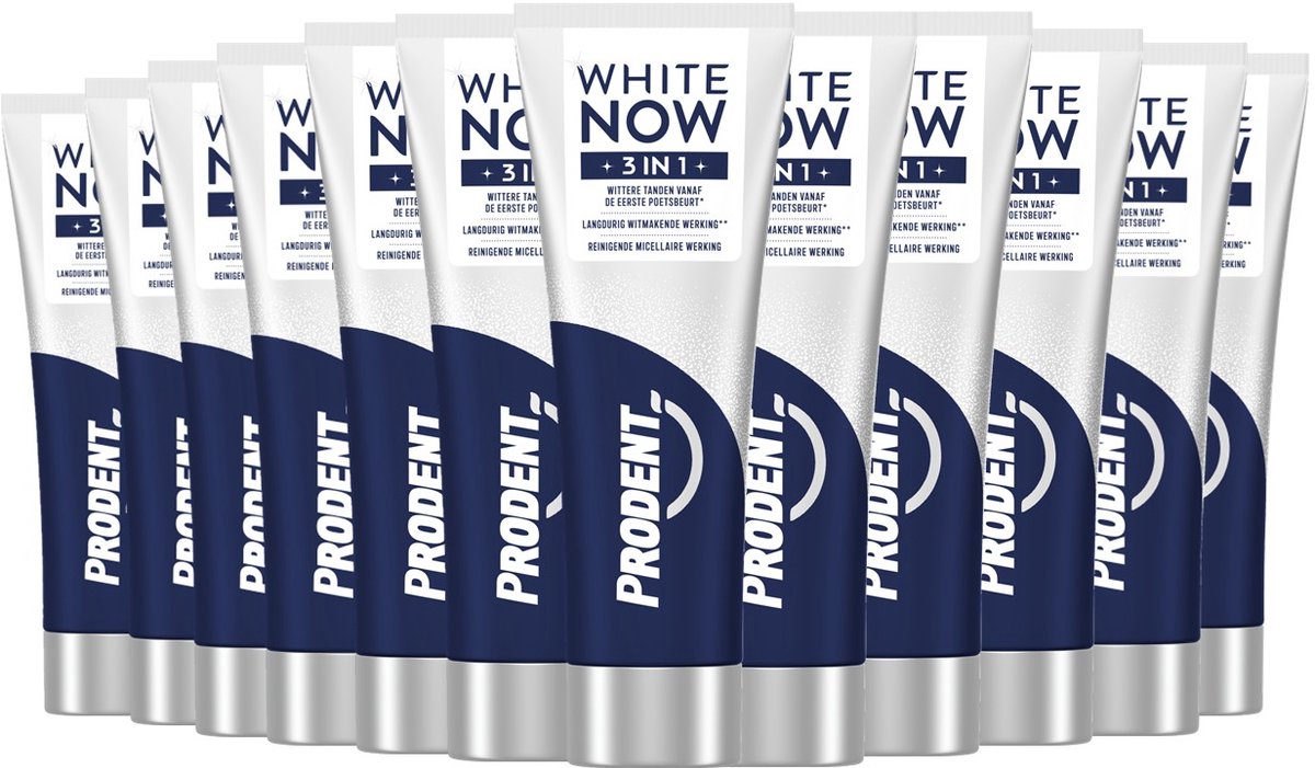 Prodent Tandpasta - White Now 3IN1 - 12 x 75 ml - Voordeelverpakking