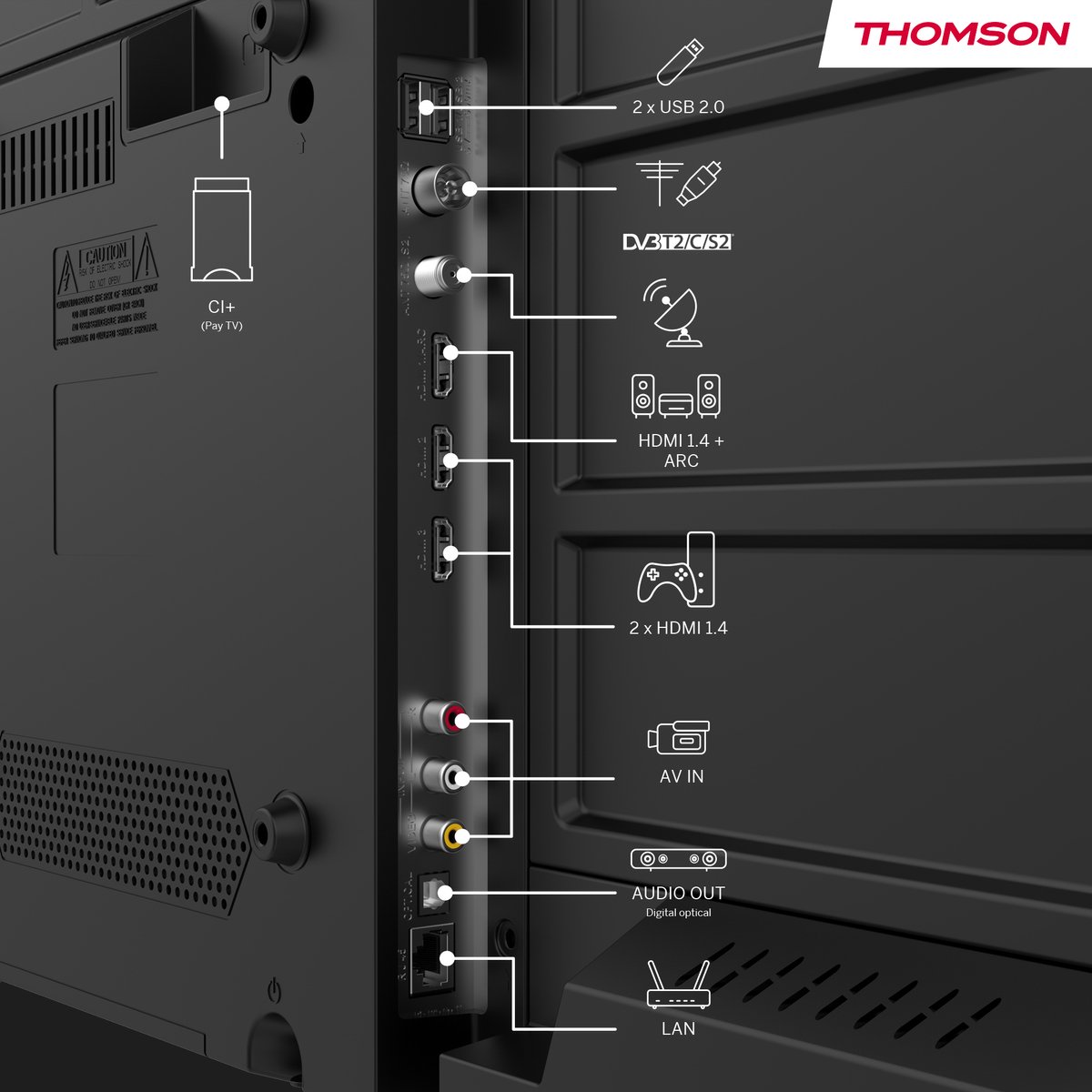 Thomson 24HG2S15C Smart HD 12 Volt LED TV - afbeelding 3