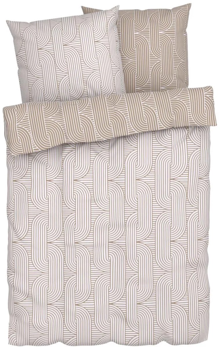 Livarno Home Dekbedovertrek set Flanellen - Maat 230 x 220 cm, 2x 50 x 80 cm
