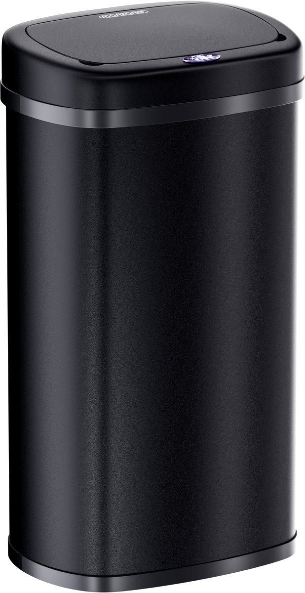 Monzana Vuilnisbak - Bewegingssensor 58L USB - Zwart